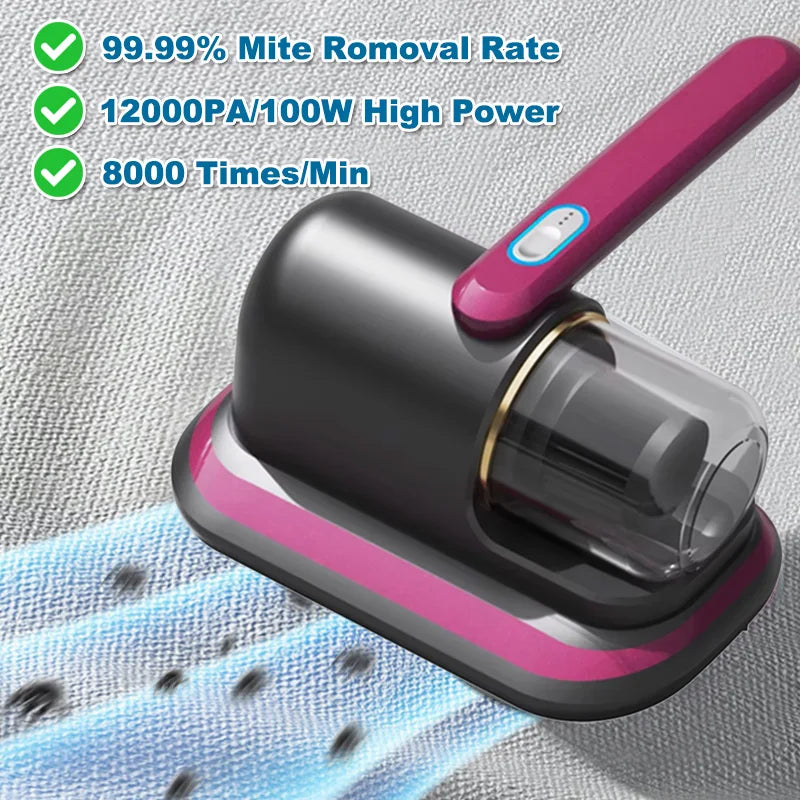 Wireless UV Mattress Vacuum Cleaner – Deep Cleaning Anti-Mite Remover