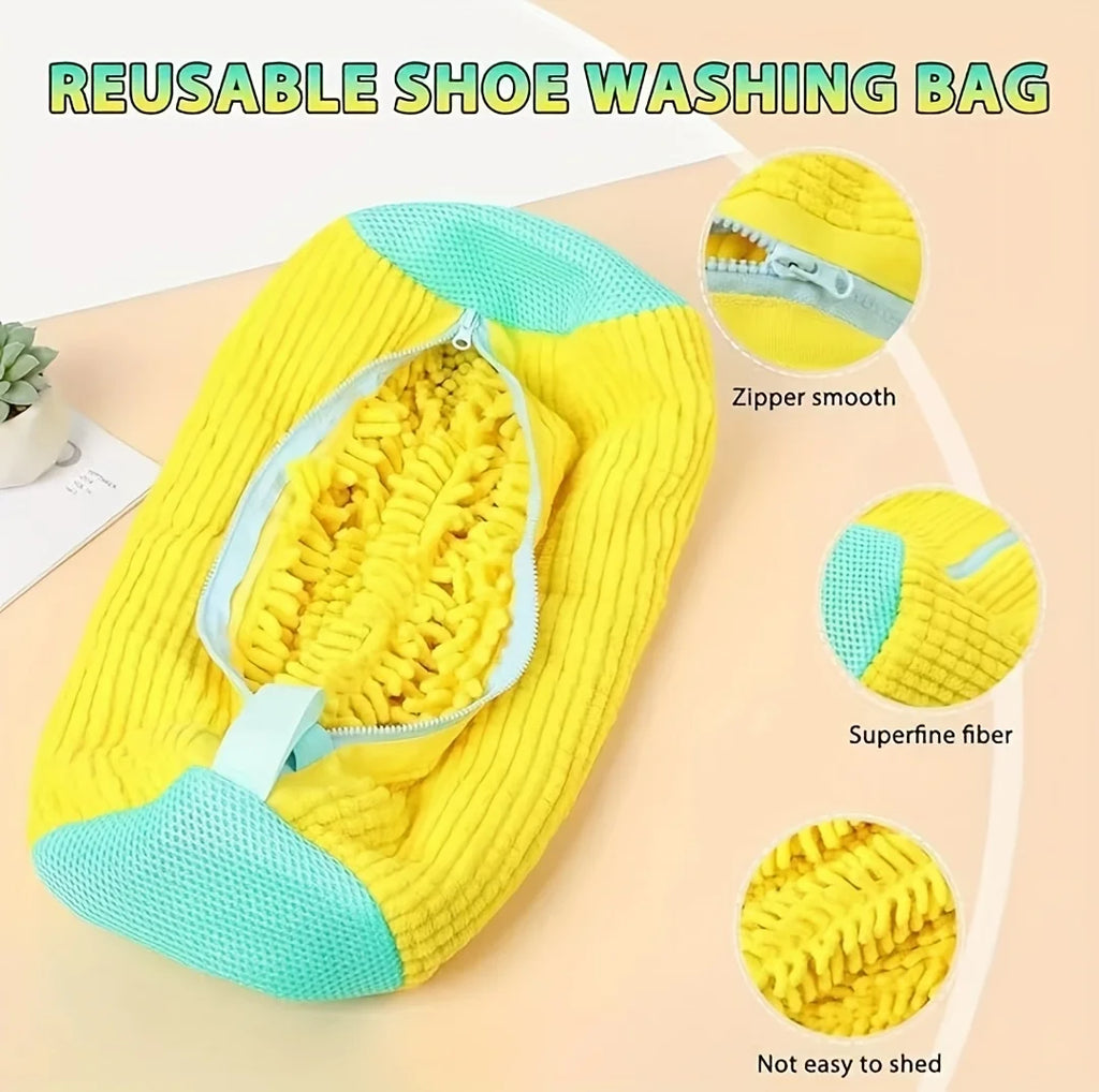 Sacs de Lavage de Chaussures Réutilisables – Lot de 2 Sacs de Lessive pour Baskets pour Lave-linge et Sèche-linge