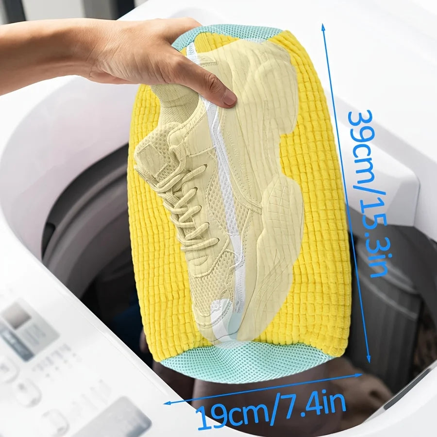 Sacs de Lavage de Chaussures Réutilisables – Lot de 2 Sacs de Lessive pour Baskets pour Lave-linge et Sèche-linge