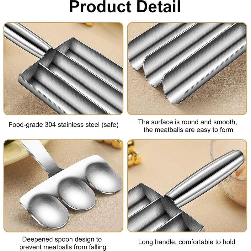 MeatMaster™ Stainless Steel Meatball Maker