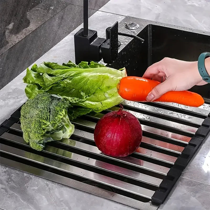 Foldable Sink Drying Rack | Space Saving Kitchen Organizer