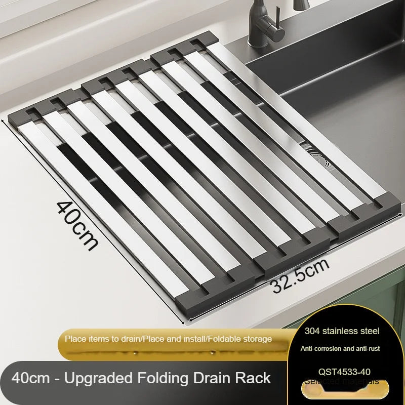 Foldable Sink Drying Rack | Space Saving Kitchen Organizer